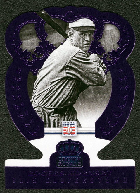 2015 Panini Cooperstown #84 Rogers Hornsby Crown Royale Purple Parallel 18/50