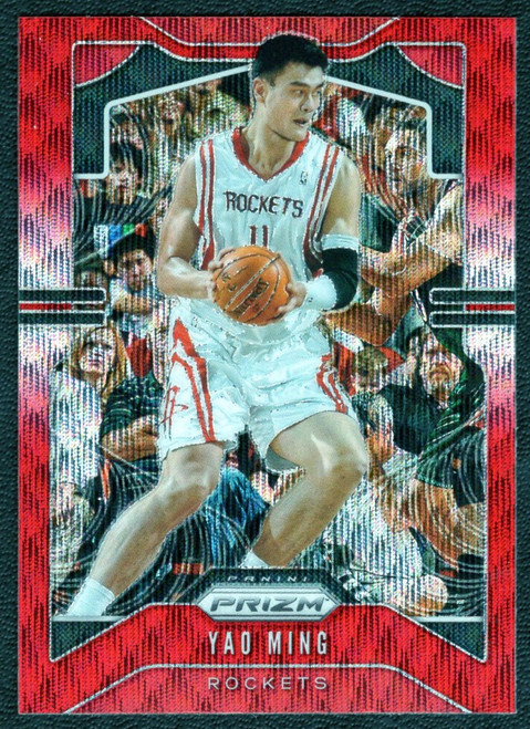 2019/20 Panini Prizm #7 Yao Ming Red Wave Prizm