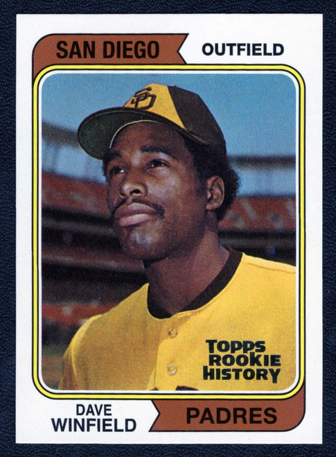 2018 Topps Archives #456 Dave Winfield 1974 Topps Rookie History (REPRINT)