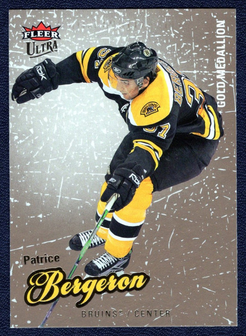 2008-09 Fleer Ultra #7 Patrice Bergeron Gold Medallion