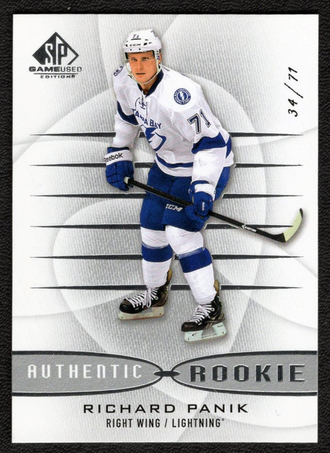 2013-14 Upper Deck SP Game Used #103 Richard Panik Authentic Rookie 34/71