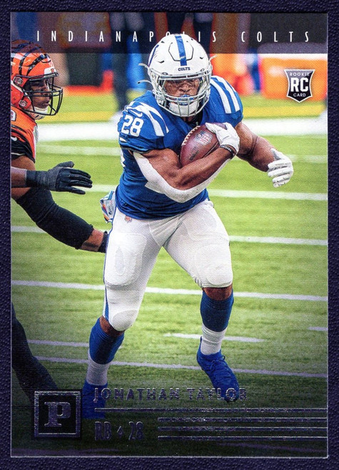 2020 Panini Chronicles #PA-12 Jonathan Taylor Panini Rookie/RC (#2)