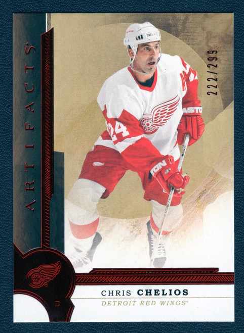2016-17 Upper Deck Artifacts #141 Chris Chelios Red Parallel 222/299