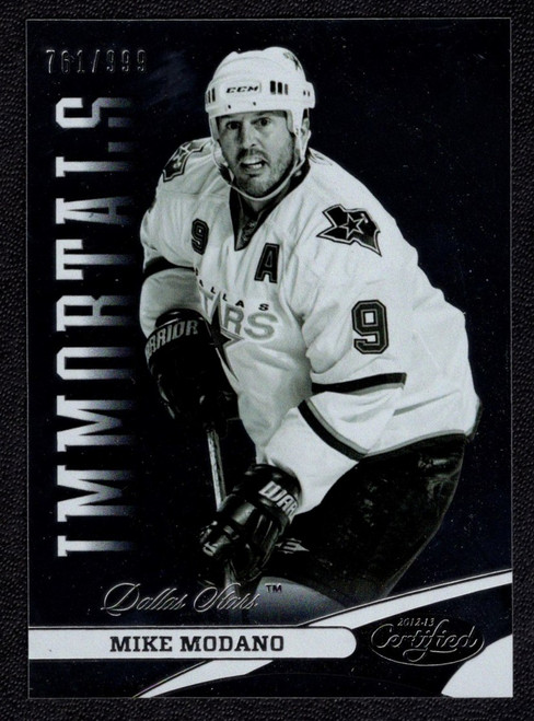 2012-13 Panini Certified #138 Mike Modano Immortals Parallel 761/999