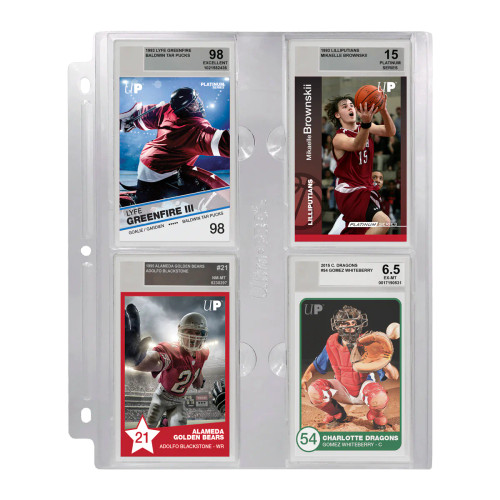 Ultra Pro 4-Pocket Page for Graded Beckett Slabs