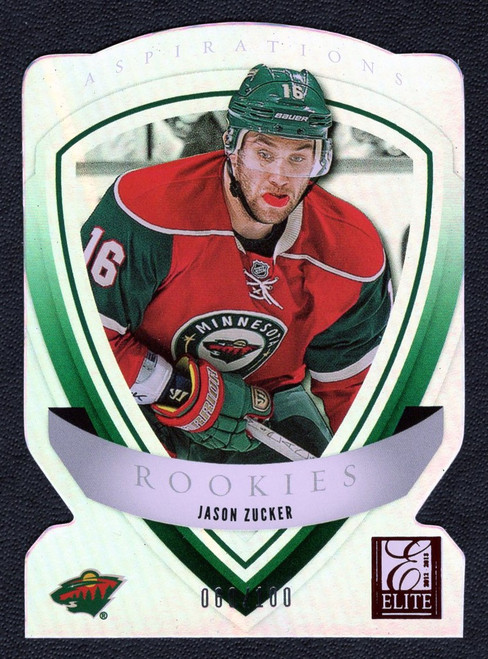 2012-13 Panini Rookie Anthology #39 Jason Zucker Elite Aspirations Rookie Die Cut 060/100