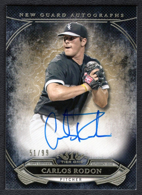 2015 Topps Tier One #NGA-CR Carlos Rodon Autograph 51/99