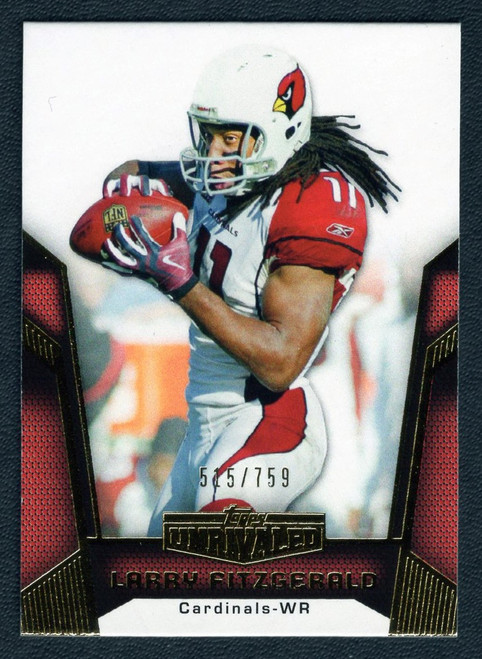 2010 Topps Unrivaled #100 Larry Fitzgerald Parallel 515/759