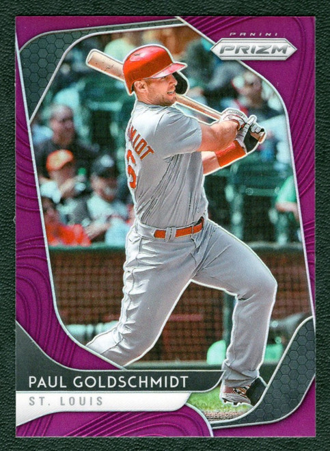2020 Panini Prizm #186 Paul Goldschmidt Purple Prizm 