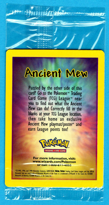 2000 Pokemon Ancient Mew Promo Holo (Sealed; #2)