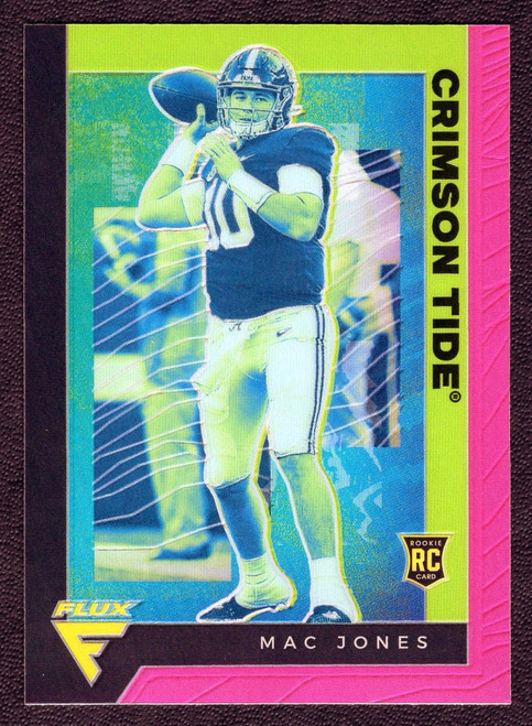 2021 Panini Chronicles Draft Picks #240 Mac Jones Flux Rookie/RC Pink Prizm