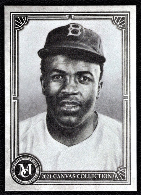 2021 Topps Museum #CCR-11 Jackie Robinson Canvas Collection Reproduction