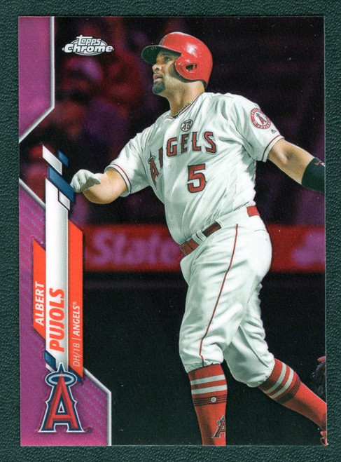 2020 Topps Chrome #127 Albert Pujols Pink Refractor