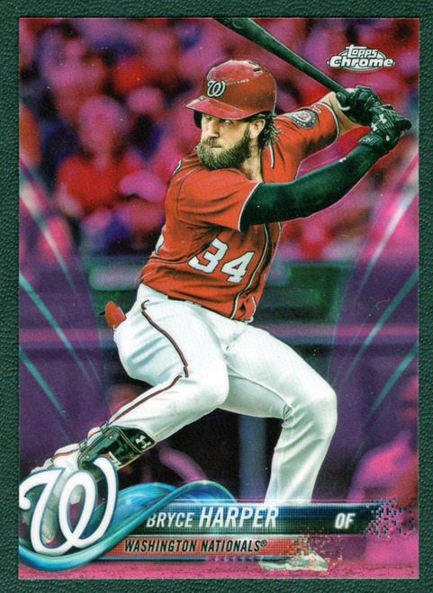 MLB 2023 Topps Chrome Single Card Pink Refractor Bryce Harper 3