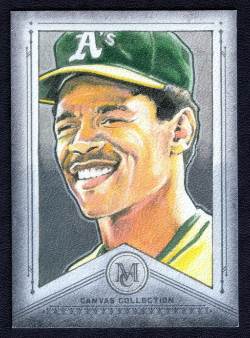 2019 Topps Museum Collection #CC-45 Rickey Henderson Canvas Collection Reproduction