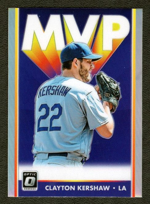 2019 Panini Donruss Optic #MVP-11 Clayton Kershaw MVP Prizm