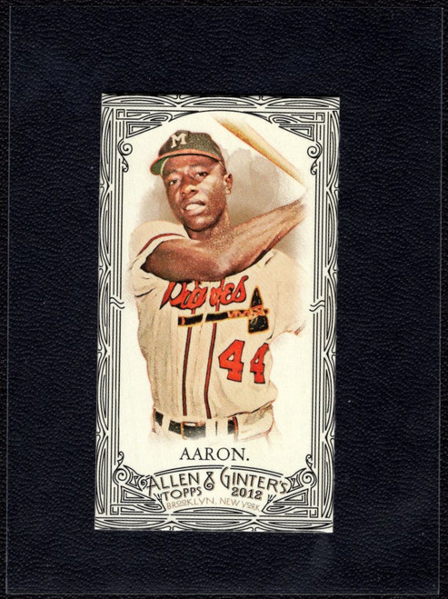 2012 Topps Allen & Ginter #247 Hank Aaron Mini