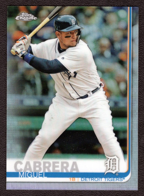 2019 Topps Chrome #115 Miguel Cabrera Refractor