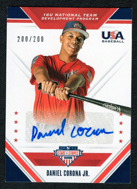 2020 Panini Stars & Stripes #16U-DC Daniel Corona Jr. Autograph 200/200