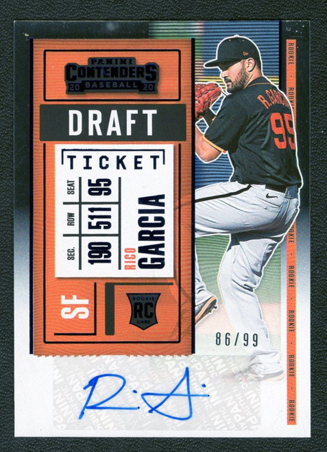 2020 Panini Contenders #148 Rico Garcia Draft Ticket Rookie Autograph 86/99