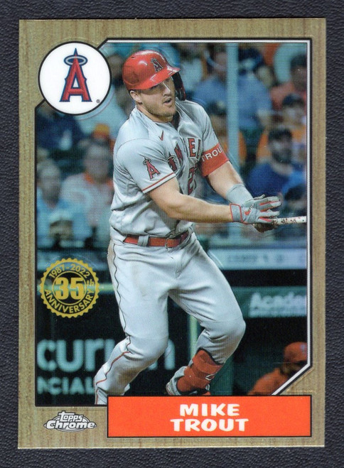 2022 Topps Chrome #87BC-1 Mike Trout 1987 35th Anniversary Refractor
