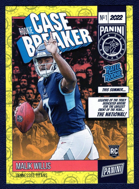 2022 Panini The National #CB-RC2 Malik Willis Case Breaker Rated Rookie  04/99