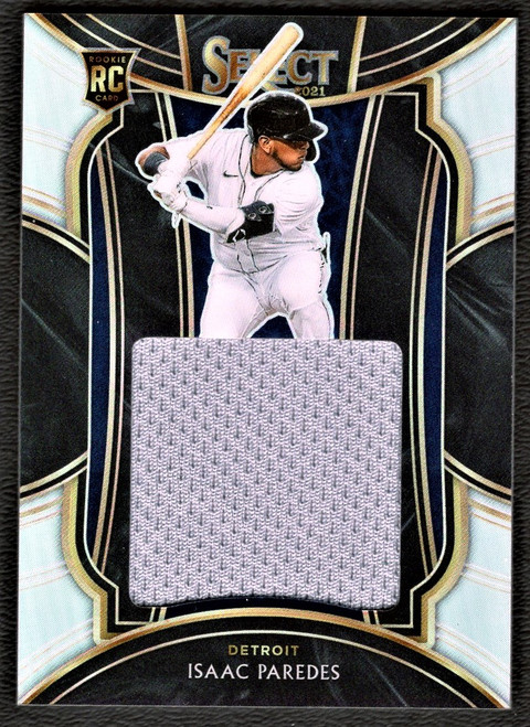 2021 Panini Select #RJS-IP Isaac Paredes Silver Prizm Rookie Jersey Relic 175/250