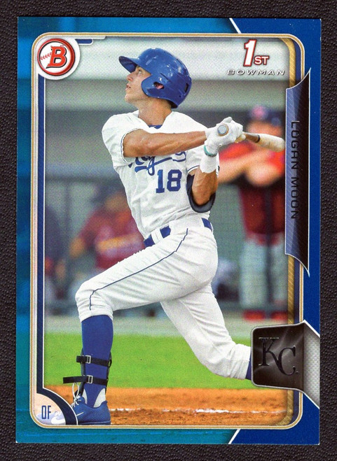 2015 Bowman #BP10 Logan Moon 1st Blue Parallel 150/150