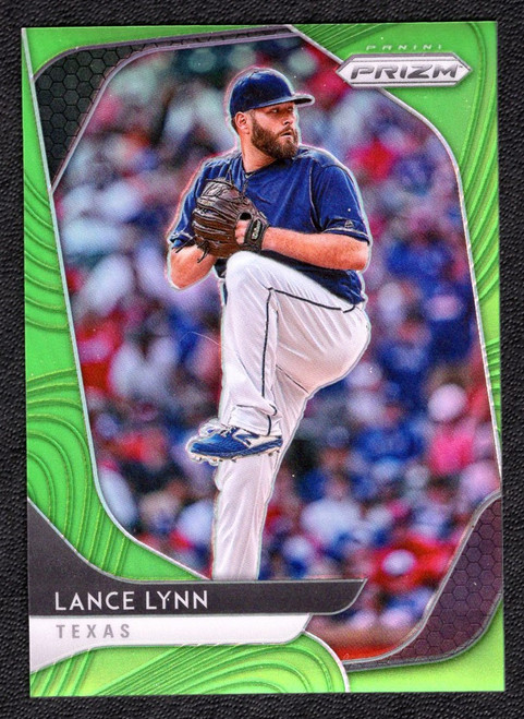 2020 Panini Prizm #127 Lance Lynn Lime Green Prizm 013/125