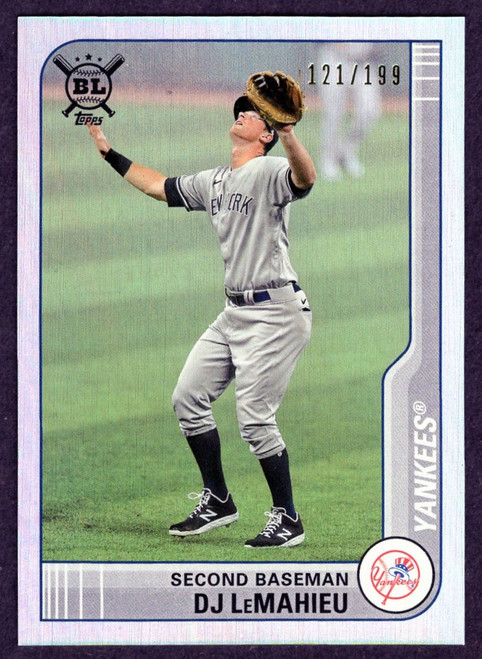 2021 Topps Big League #93 DJ LeMahieu Rainbow Foil Parallel 121/199