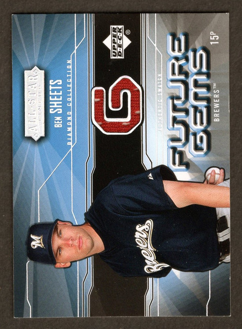 2004 Upper Deck #FG-BS Ben Sheets Future Gems Game Used Jersey Relic