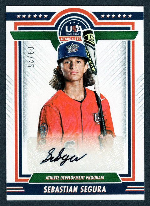 2022 Panini Stars & Stripes #ADP1-SS Sebastian Segura Autograph 08/25