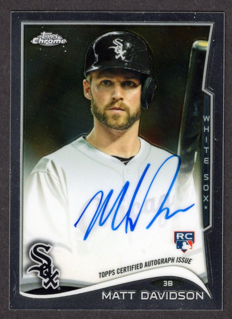 2014 Topps Chrome #136 Matt Davidson Rookie Autograph 