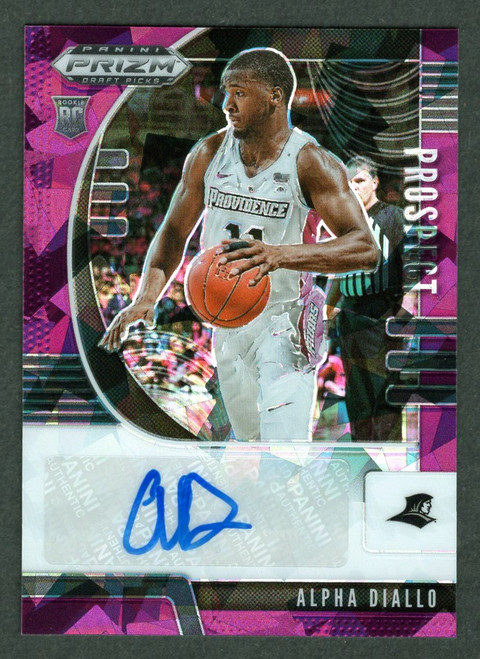 2020 Panini Prizm Draft Picks #PA-AD Alpha Diallo Pink Ice Rookie Autograph 53/99