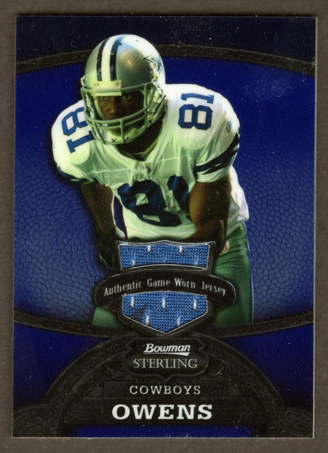 2008 Bowman Sterling #76 Dallas Cowboys Game Used Jersey Relic 198/349