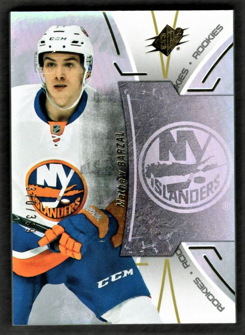 2016-17 Upper Deck SPX #R-MB Mathew Barzal Rookie 370/399