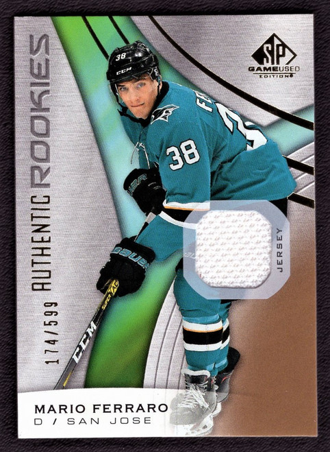 2019-20 Upper Deck SP Game Used #110 Mario Ferraro Authentic Rookies Jersey Relic 174/599