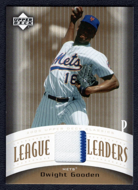 2005 Upper Deck Classics #LL-DG Dwight Gooden League Leaders Game Used Jersey Relic