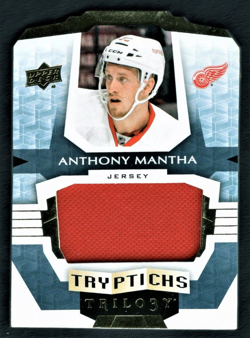 2016-17 Upper Deck Trilogy #T-RC2-3 Anthony Mantha Tryptichs Rookie Die Cut Jersey Relic 078/199