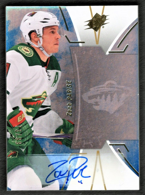 2016-17 Upper Deck SPX #22 Zach Parise Autograph 73/99