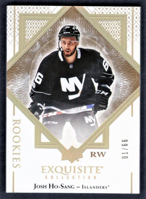 2017-18 Upper Deck Black Diamond Exquisite #R-JH Josh Ho-Sang Rookie 01/66