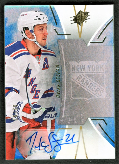 2016-17 Upper Deck SPX #29 Derek Stepan Autograph 99/99