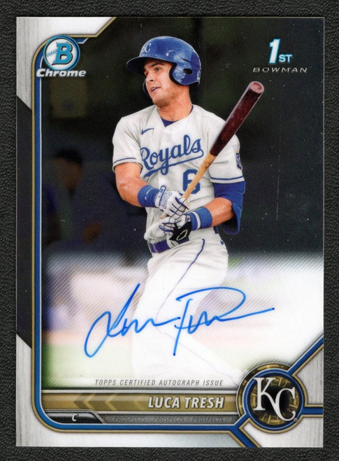 2022 Bowman Chrome #CPA-LTS Luca Tresh 1st Bowman Autograph