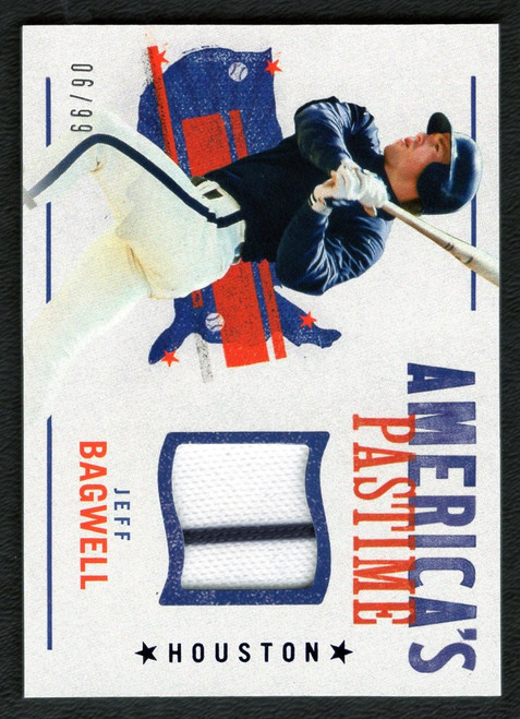 2022 Panini Chronicles #APS-JB Jeff Bagwell America's Pastime Game Worn Jersey Relic 06/99
