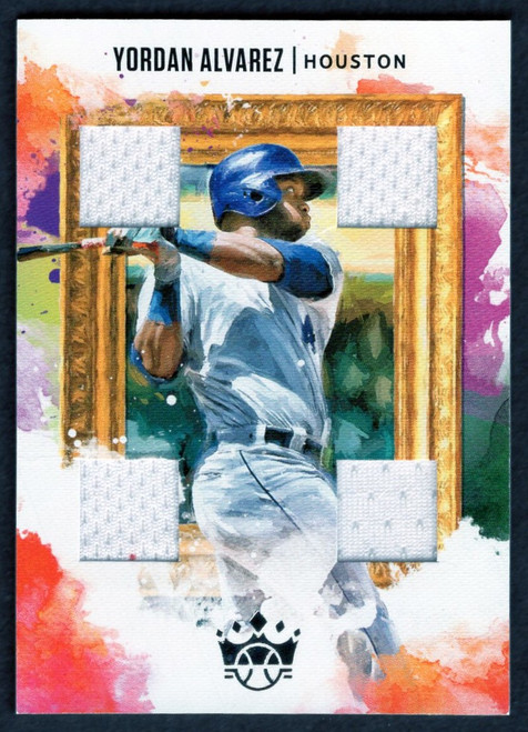 2020 Panini Diamond Kings #DKQ-YA Yordan Alvarez Quad Jersey Relic