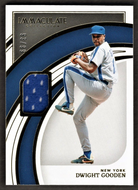 2022 Panini Immaculate #71 Dwight Gooden Game Worn Jersey Relic 93/99