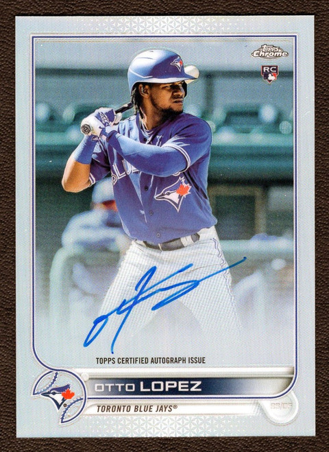 2022 Topps Chrome #RA-OL Otto Lopez Refractor Rookie Autograph 224/499