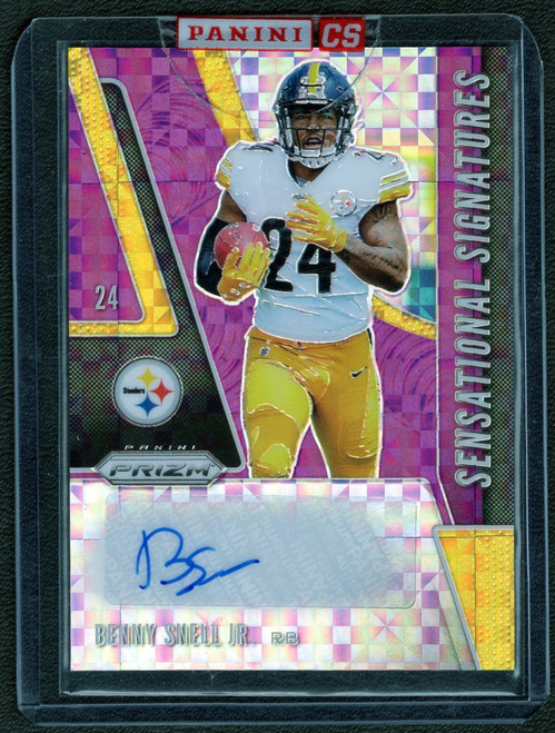 2019 Panini Prizm #SE-BES Benny Snell Jr. Sensational Signatures Purple Power Prizm Rookie Autograph 30/49 (Encased)