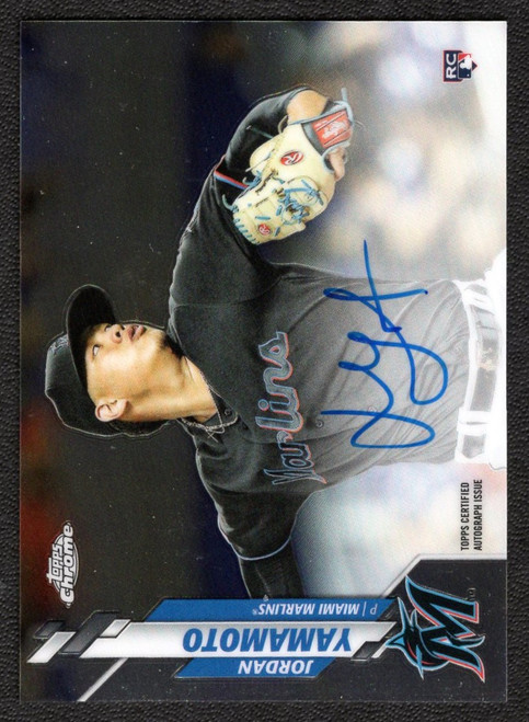 2020 Topps Chrome #RA-JY Jordan Yamamoto Rookie Autograph