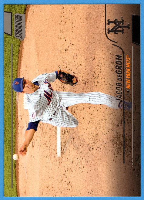 2016 Topps Chrome #144 Jacob DeGrom Black Refractor - The Baseball